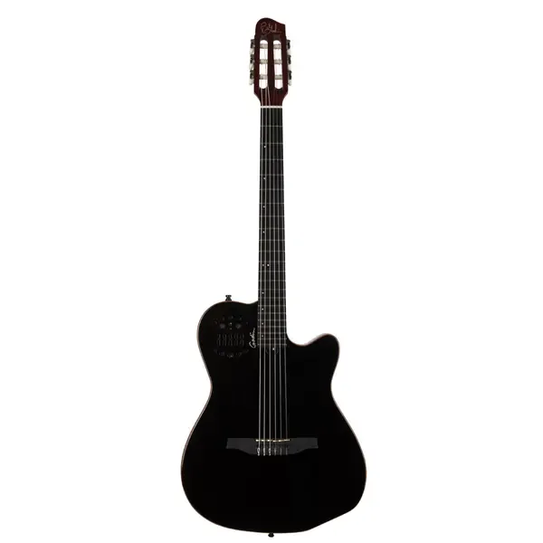 Классическая гитара с подключением Godin ACS-SA Slim Cedar Top Black Pearl