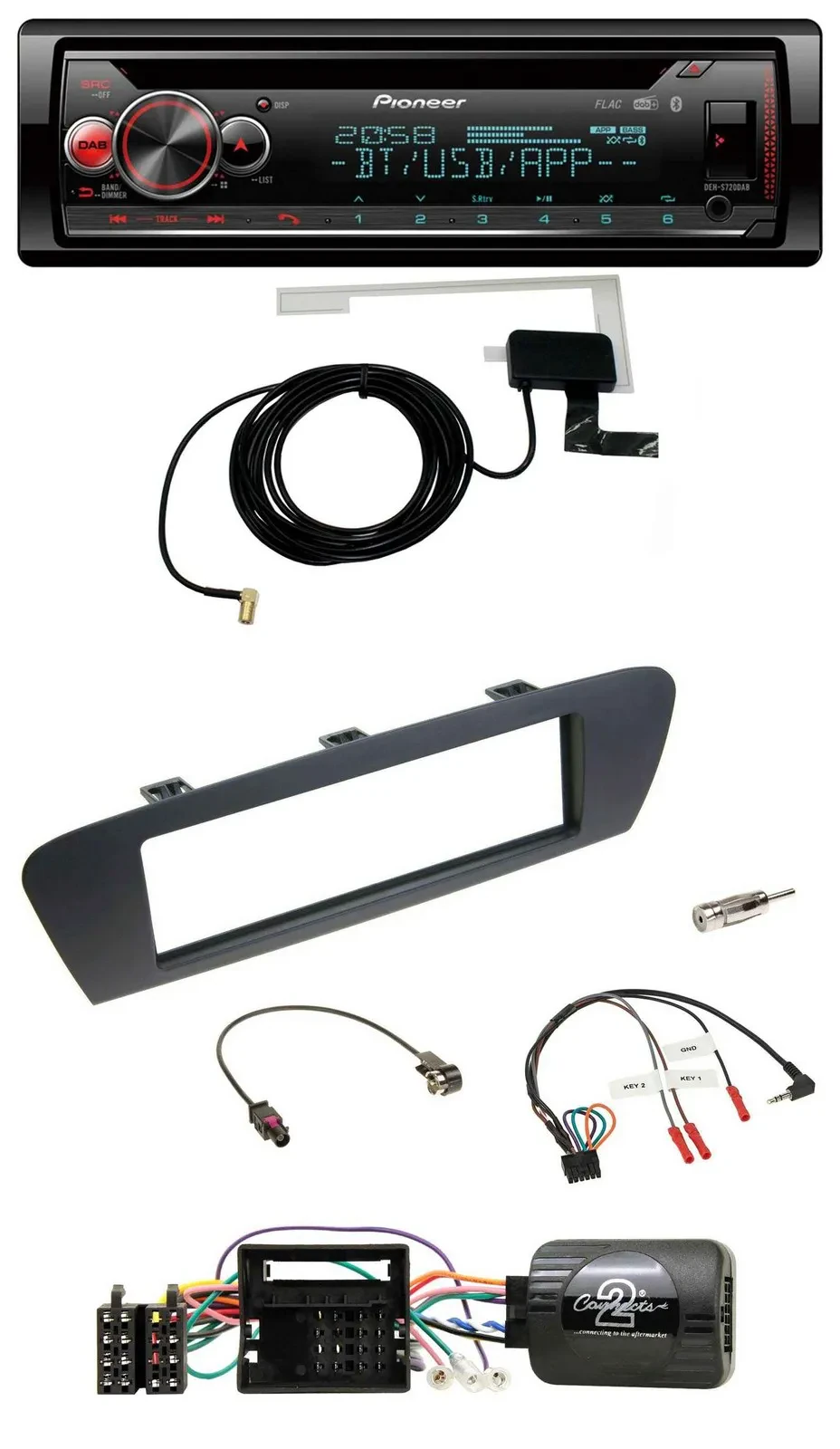Автомагнитола Pioneer DAB CD USB Bluetooth для Renault Grand Scenic (с 2009)