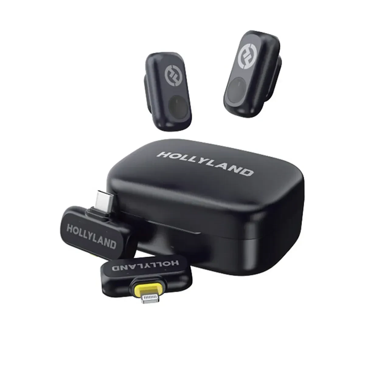Микрофонная радиосистема Hollyland LARK A1 2.4GHz, петличная, для 2 человек, серый