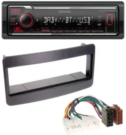 Kenwood MP3 Bluetooth USB DAB Autoradio für Toyota Celica, MR2 - schwarz