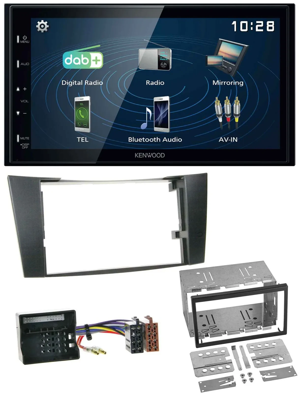 Kenwood 2DIN Bluetooth MP3 USB DAB Autoradio für Mercedes E-Klasse W211 02-09