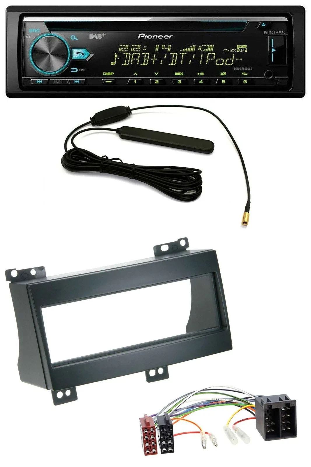 Автомагнитола Pioneer CD, MP3, USB, AUX, DAB для Kia Ceed (2007–2009)