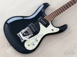 1990s Mosrite Ventures Model Super Custom '65 Black w/ Vibramute & Case, Japan