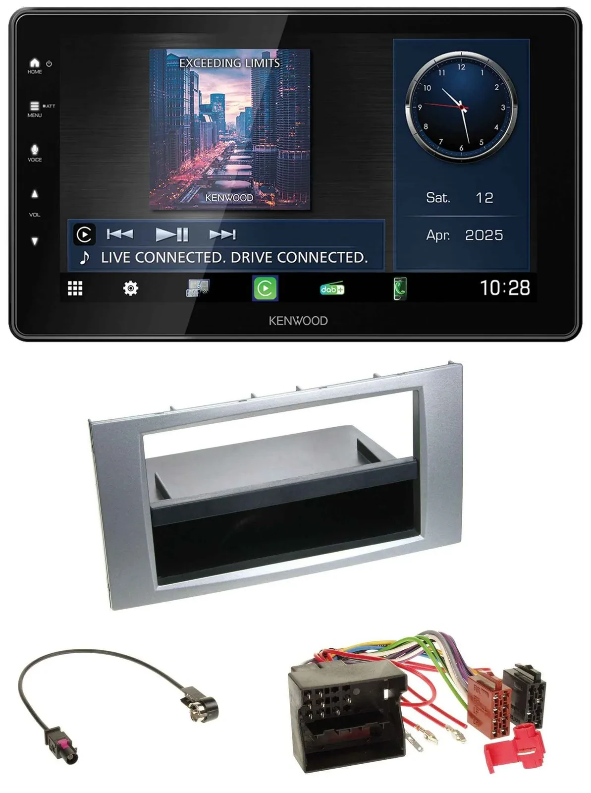 Kenwood MP3 Bluetooth USB DAB Autoradio für Ford Kuga Fusion Transit 05-12 silbe