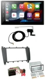 Автомагнитола для Mercedes C-Class Pioneer 2DIN, MP3, USB, Bluetooth, DAB