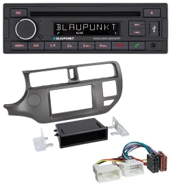 Автомагнитола Blaupunkt USB DAB CD Bluetooth MP3 для Kia Rio UB 2011–2014 антрацит
