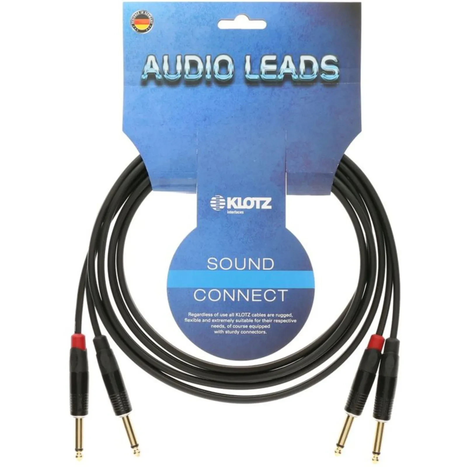 Коммутационный кабель Klotz KMPP0300 KeyMaster Twin Black 3 м