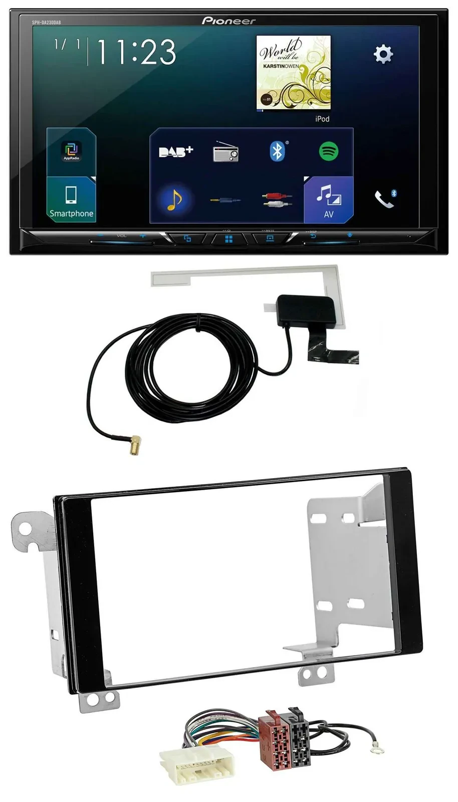 Pioneer 2DIN DAB USB MP3 Bluetooth Autoradio für Subaru Forester Impreza XV ab 1
