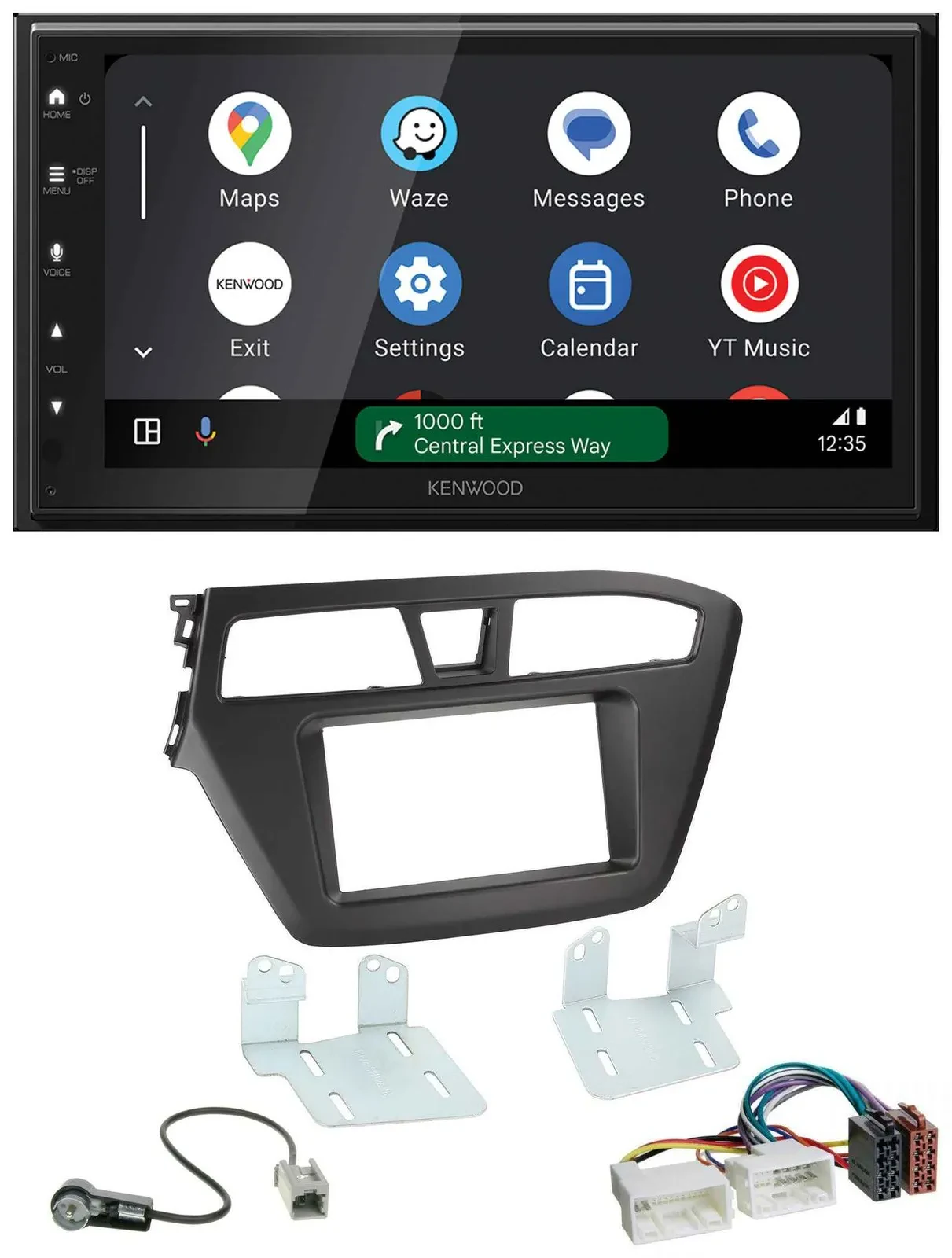 Автомагнитола для Hyundai i20 (2014–2020) Kenwood 2 DIN, DAB, Bluetooth, USB, MP3