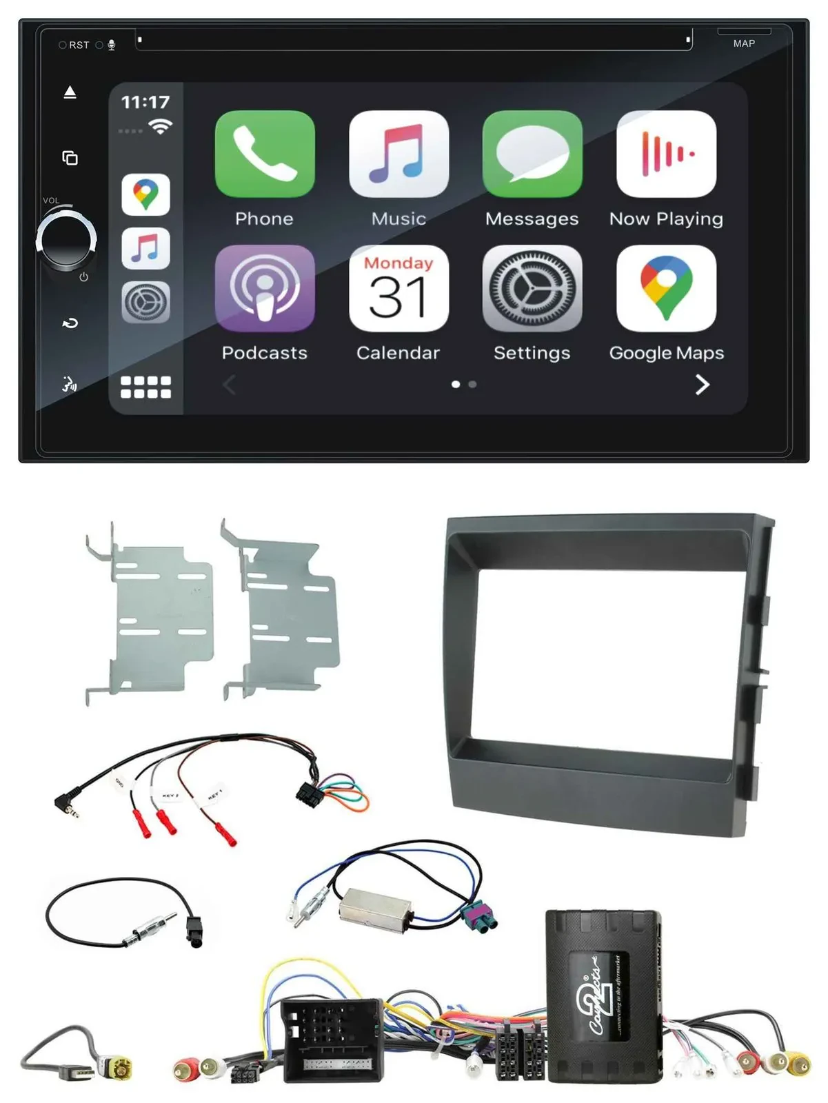 Автомагнитола для Porsche Panamera Blaupunkt 2DIN, навигация, DAB, Bluetooth, USB, TMC, управление с руля