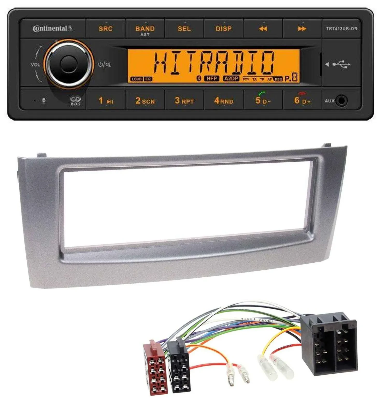 Continental MP3 Bluetooth AUX USB Autoradio für Fiat Punto Grande Punto ab 05 gr