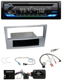 JVC Bluetooth Lenkrad USB DAB CD Autoradio für Opel Astra H Zafira B Corsa D mat
