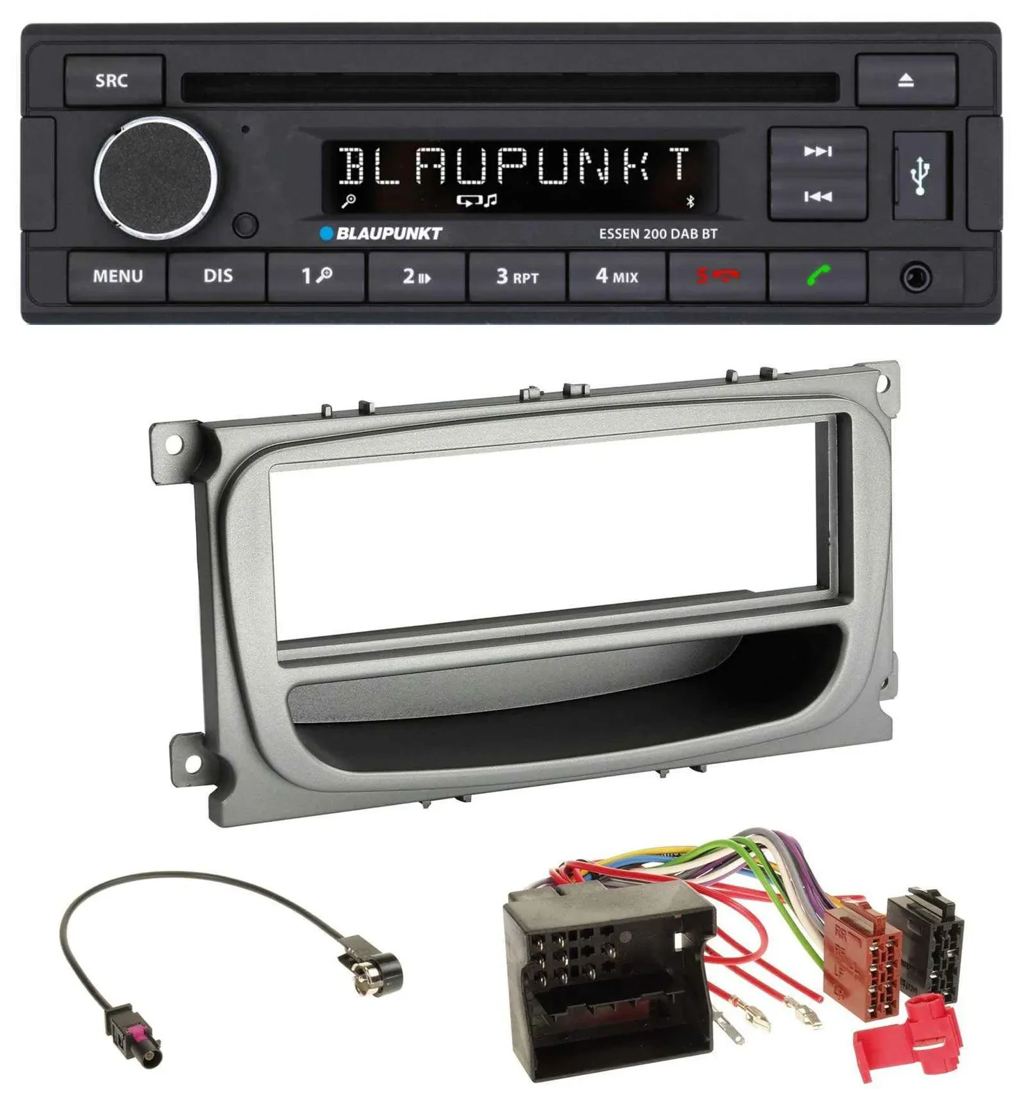 Blaupunkt USB MP3 Bluetooth DAB CD Autoradio für Ford Mondeo S-Max 07-14 silber