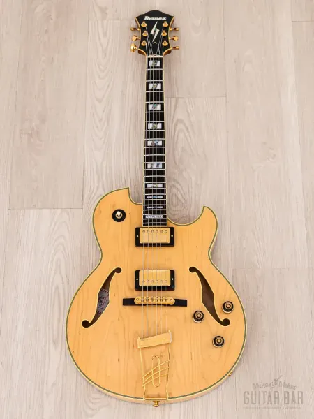 Электрогитара полуакустическая Ibanez Pat Metheny Signature PM120 Archtop HH Natural w/case Japan 2012