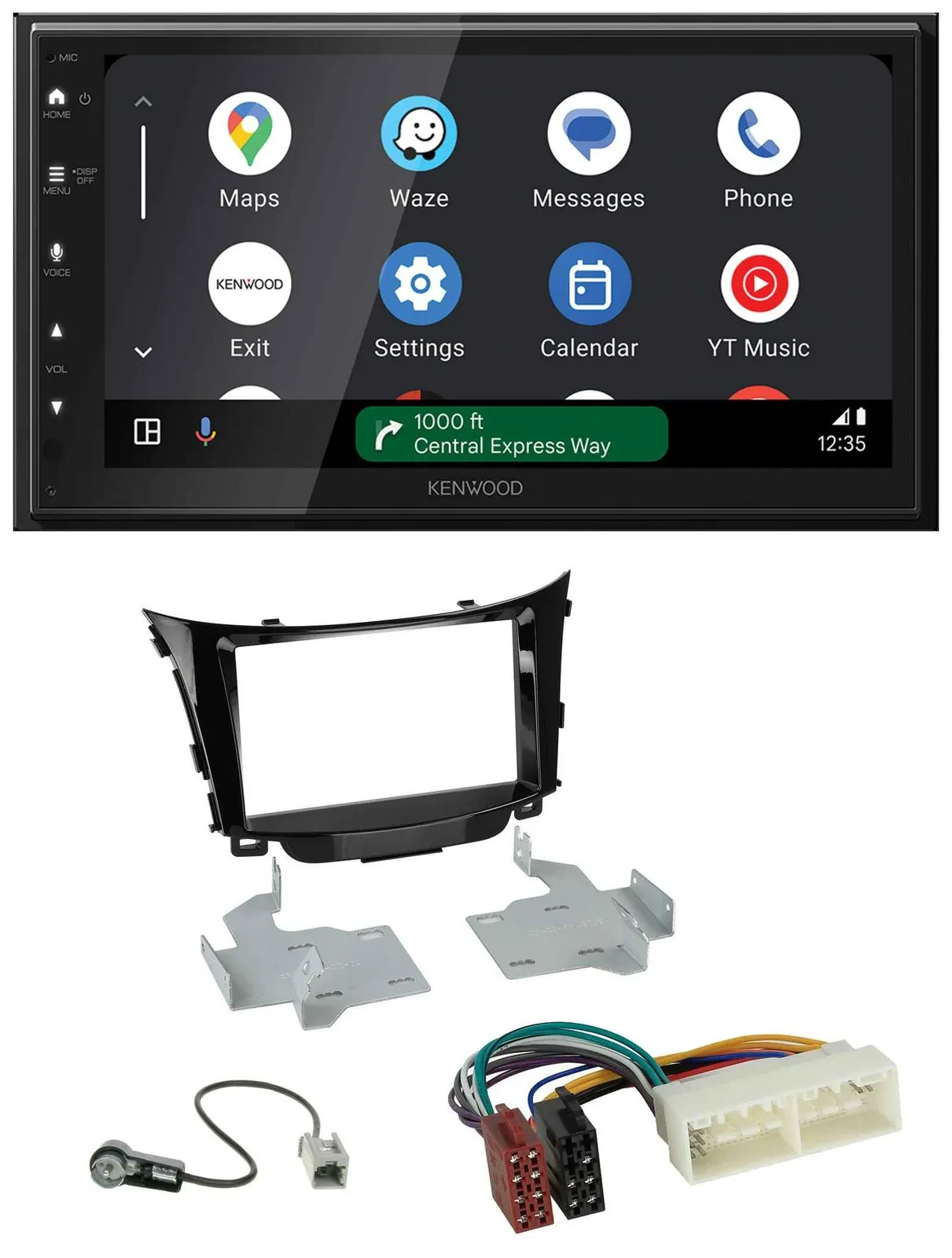 Автомагнитола для Hyundai i30 (с 2017) Kenwood 2DIN, DAB, Bluetooth, USB, MP3