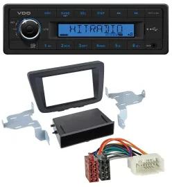 VDO AUX 1DIN MP3 USB Autoradio für Suzuki Baleno (EW, ab 2016)