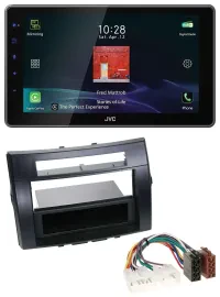 JVC DAB MP3 Bluetooth USB Autoradio für Toyota Corolla Verso 04-09 schwarz
