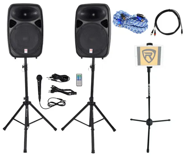 Rockville Pro 15" iphone/ipad/Android/Laptop/TV Powered Karaoke Machine/System