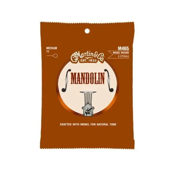 Струны для мандолины Martin Guitars M465 Monel Wound Medium