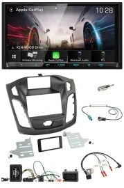 Kenwood Lenkrad 2DIN USB DAB Bluetooth Autoradio für Ford Focus 2011-2014