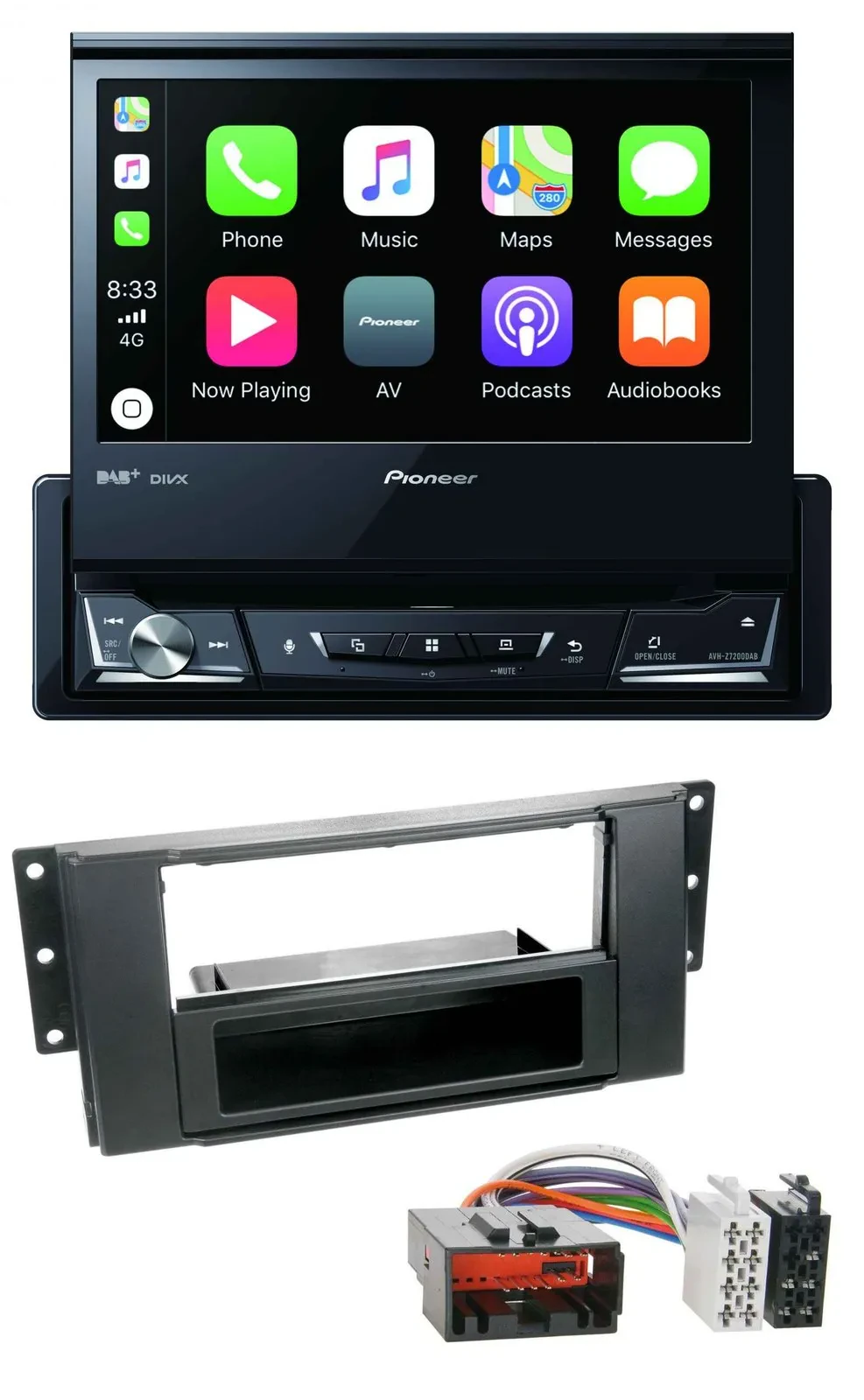 Pioneer DVD Bluetooth DAB USB MP3 Autoradio für Land Rover Freelander 2007-2010