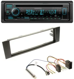 Kenwood Bluetooth DAB CD MP3 USB Autoradio für Audi A3 (8P, 03-06) - ISO
