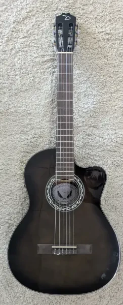 Dean EC CE BKB Espana Classical Nylon String Acoustic Electric Guitar Blackburst