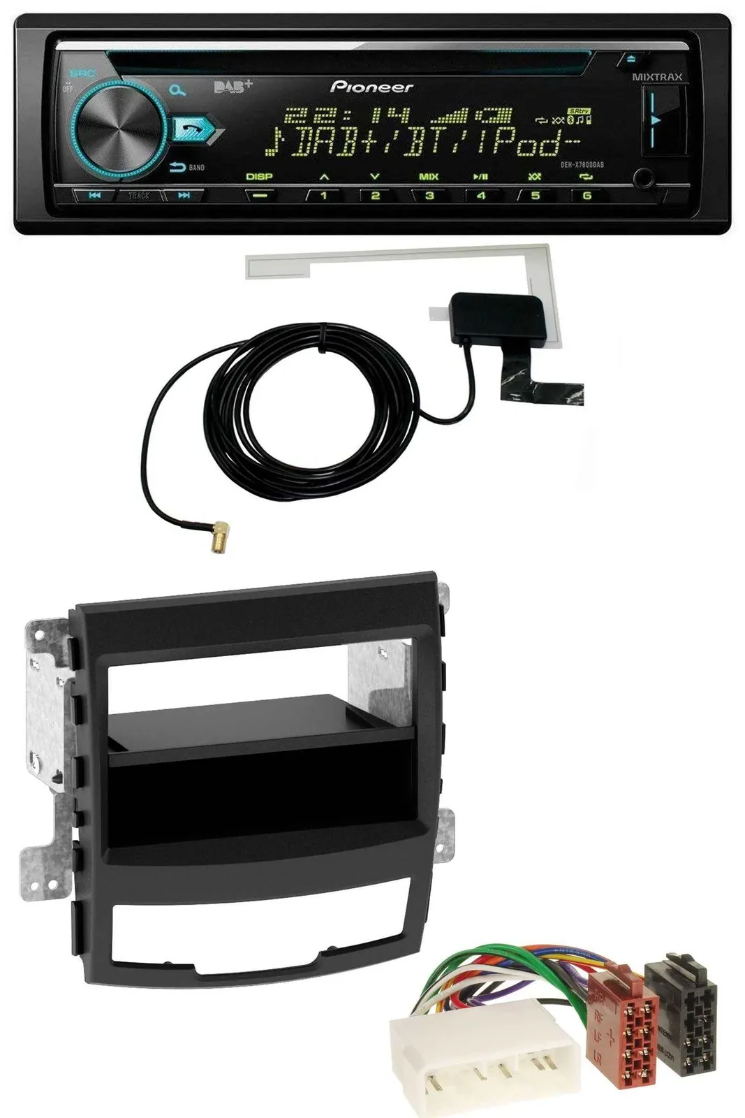 Автомагнитола для SsangYong Korando CK (2010–2013) Pioneer MP3 CD USB DAB AUX