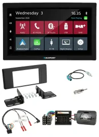 Blaupunkt DAB Bluetooth USB Lenkrad 2DIN Autoradio für Land Rover Range Rover Vo