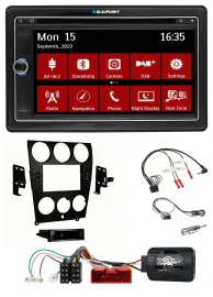 Blaupunkt 2DIN USB DAB Lenkrad Bluetooth TMC Navigation für Mazda 6 2006-2008