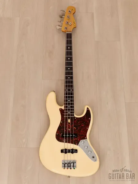 Бас-гитара Moon JB-4 Jazz Bass Blonde White Nitro Lacquer Japan 2010s