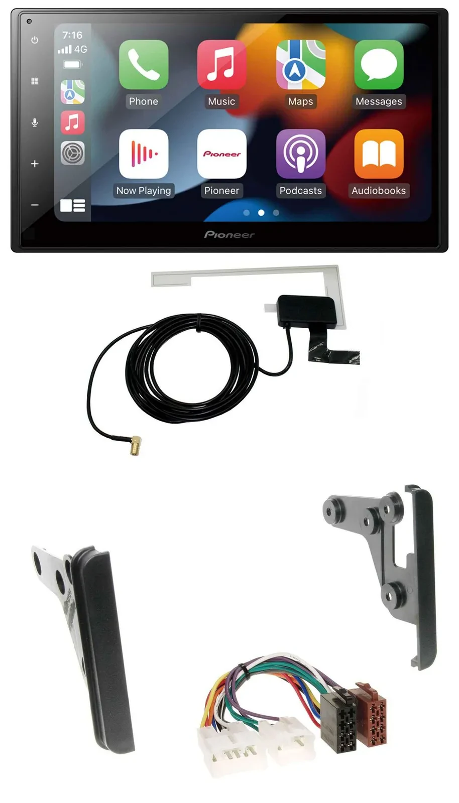 Pioneer MP3 USB Bluetooth DAB 2DIN Autoradio für Toyota Highlander MR2 Sequoia Y