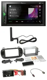 Pioneer MP3 DAB AUX 2DIN Bluetooth Autoradio für Fiat 500 ab 12 soft touch