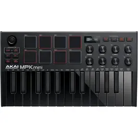 MIdi-клавиатура AKAI PRO MPK MINI MK3 B, с уменьшенными клавишами, цвет черный