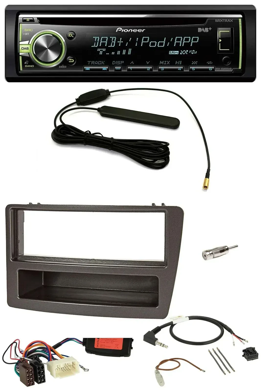 Автомагнитола для Honda Civic (2004–2006) Pioneer CD USB MP3 DAB, антрацит