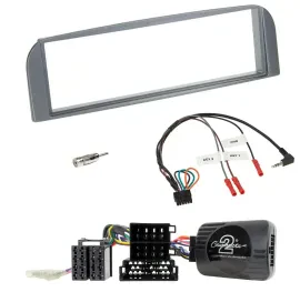 Radioset Lenkradadapter DIN Autoradio für Alfa 147 GT 2007-2010 anthrazit