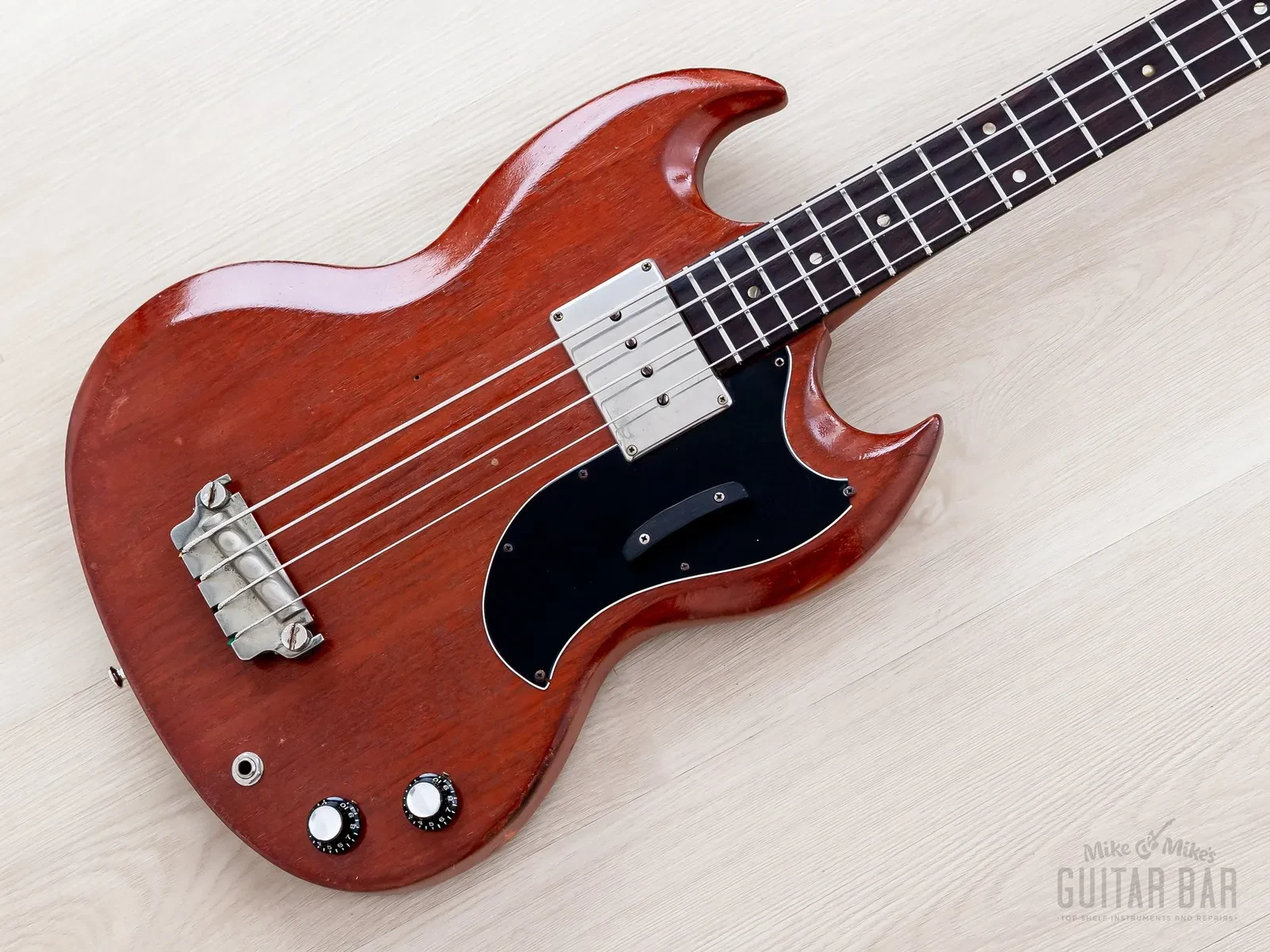 1964 Gibson EB-0 Vintage Short Scale Bass Cherry, 100% Original w/ Case