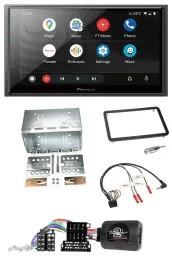 Автомагнитола Pioneer 2-DIN, DAB, Bluetooth, USB для Alfa Romeo 159/Brera/Spider, совместим с кнопками на руле