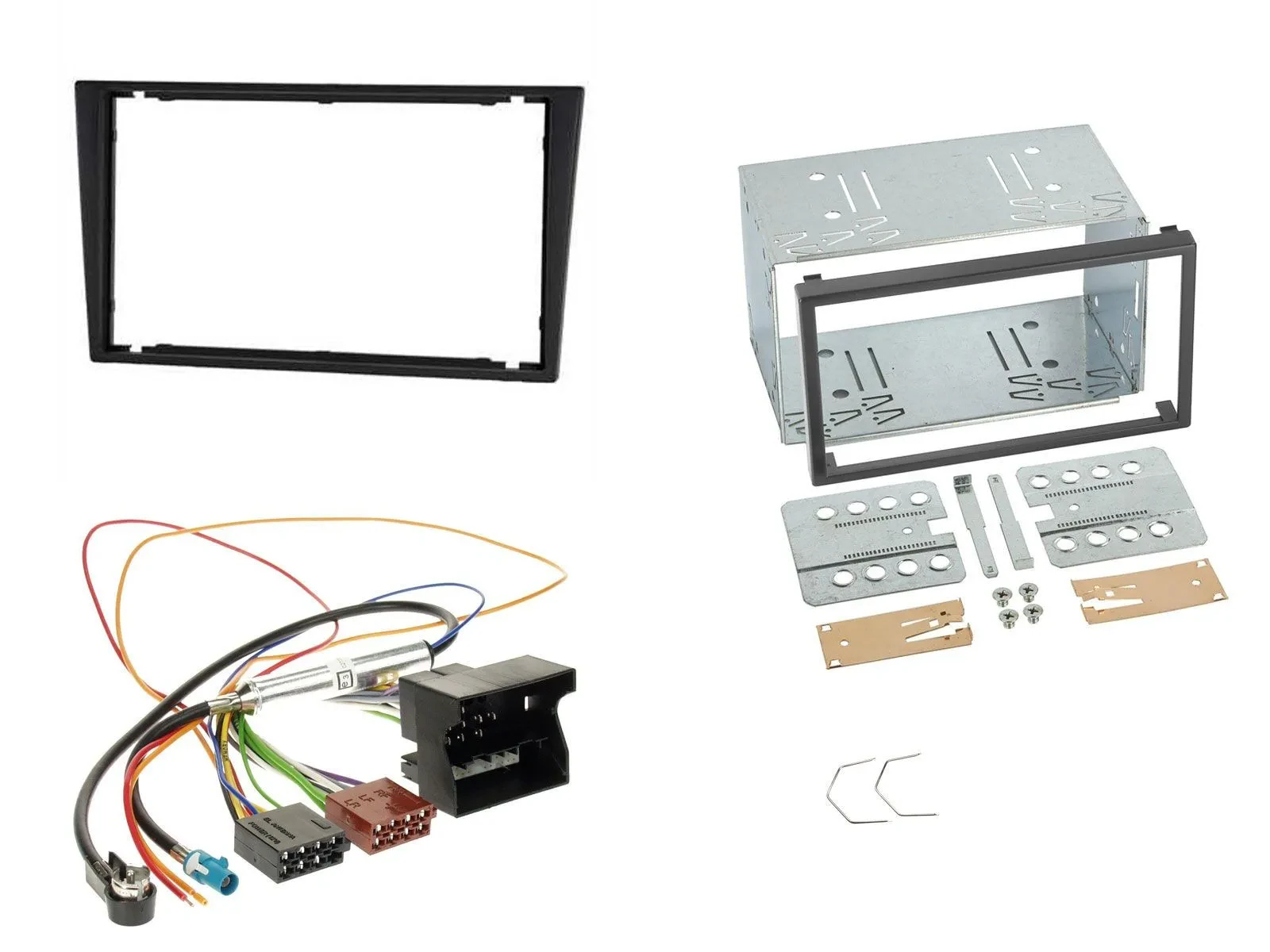 Radioeinbauset Doppel DIN Autoradio für Opel Corsa C Signum Vectra B ab 2005 cha