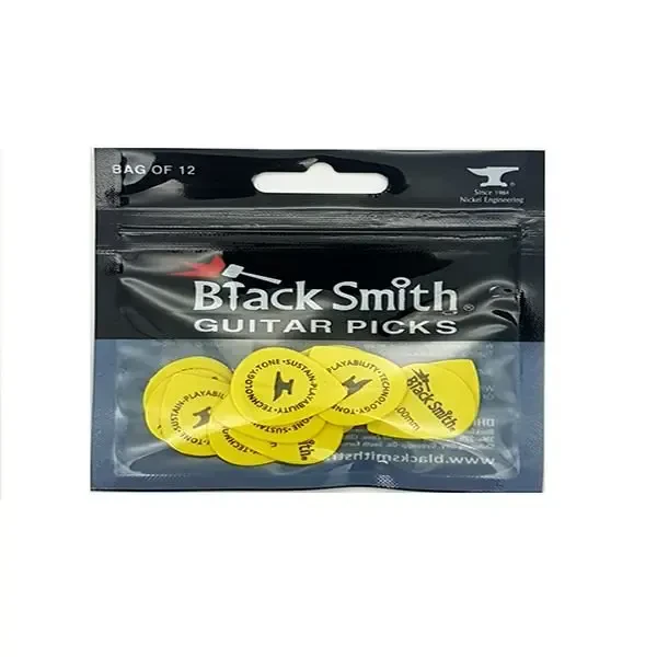 Медиаторы BlackSmith TDP010YW-H Heavy Yellow Delrin 1.0 (12 штук)
