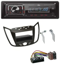 JBL SD AUX MP3 USB Bluetooth Autoradio für Ford C-Max / Kuga - dunkelbraun