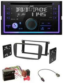 JVC MP3 USB 2DIN DAB Bluetooth CD Autoradio für Ford S-Max ab 2007 Mondeo schwar