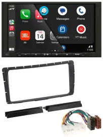 Автомагнитола для Toyota Hilux JBL 2 DIN, USB, Bluetooth, AUX, MP3