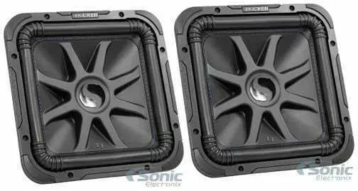 2x Kicker 44L7S122 Solo-Baric L7 Series L7S122 12" Dual 2 ohm Subwoofer Package
