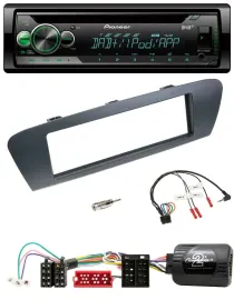 Pioneer USB MP3 DAB Lenkrad CD Autoradio für Renault Grand Scenic ISO ab 2009 Sc