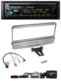 Автомагнитола Pioneer DAB, CD, USB, Bluetooth для Ford Mondeo 2000–2002, серебристая, с поддержкой управления с руля