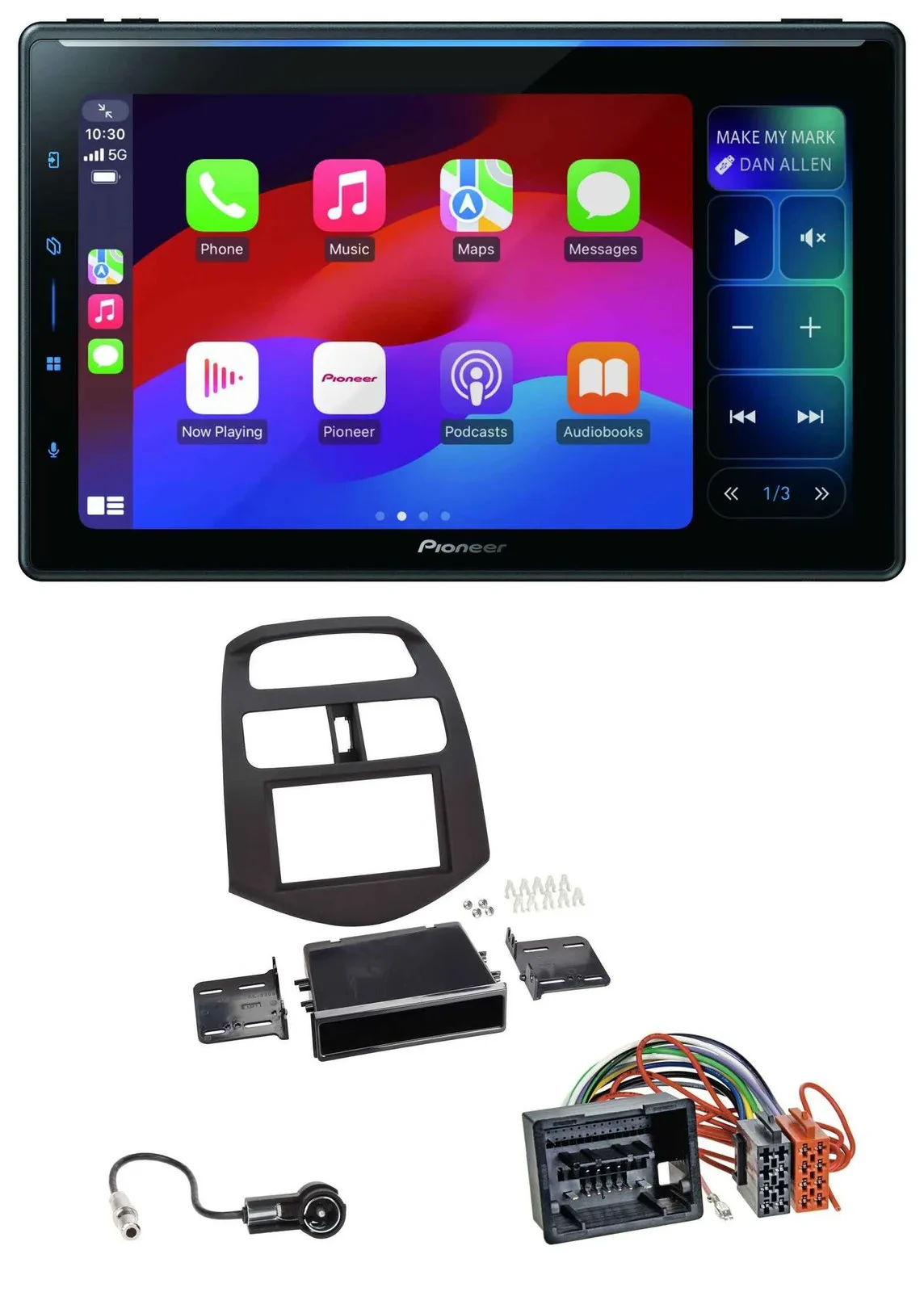 Pioneer Bluetooth DAB MP3 USB Autoradio für Chevrolet Spark (ab 2013)