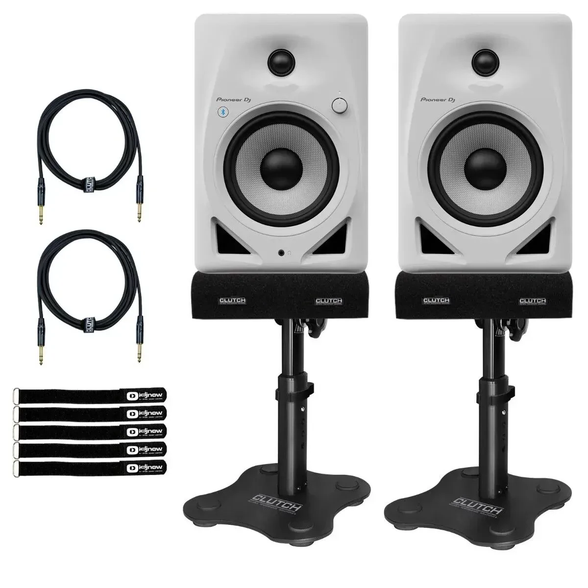 Активный студийный монитор Pioneer DM-50D-BT-W White с аксессуарами (пара)