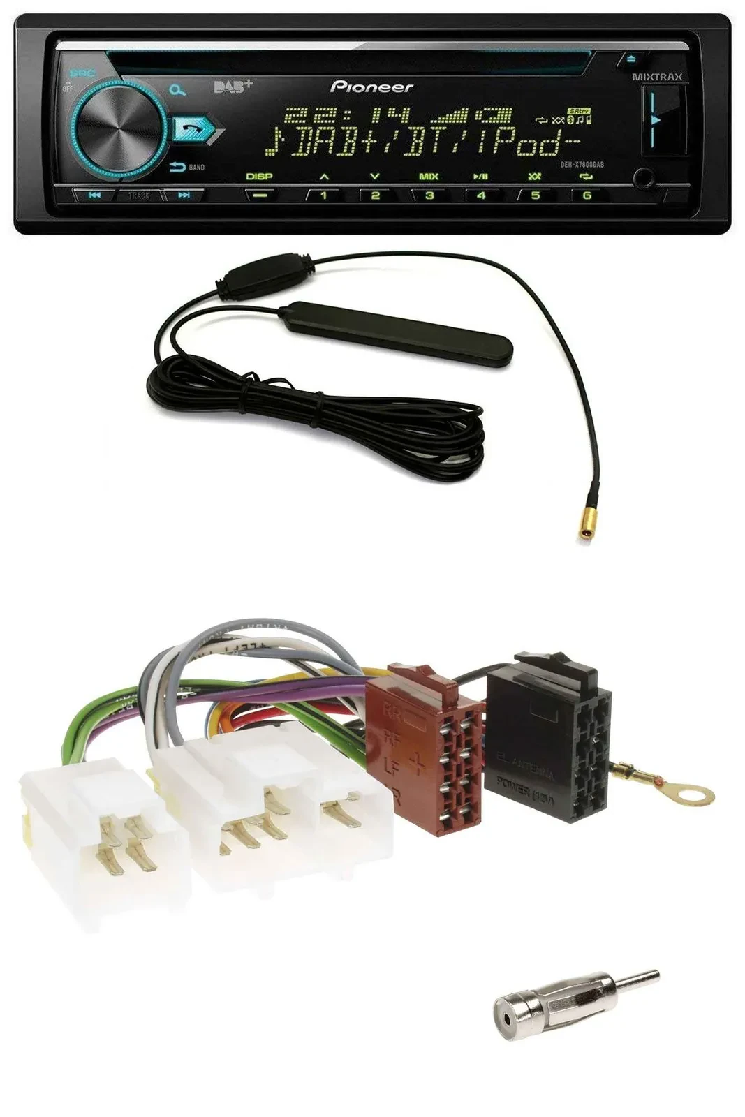 Автомагнитола Pioneer CD/MP3/AUX/DAB/USB для Nissan Almera N15 (1995–2000)