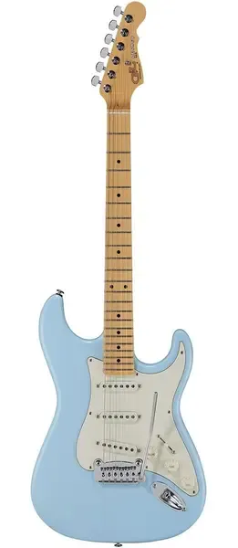 Электрогитара G&L Fullerton Deluxe Legacy Sonic Blue MP, с чехлом